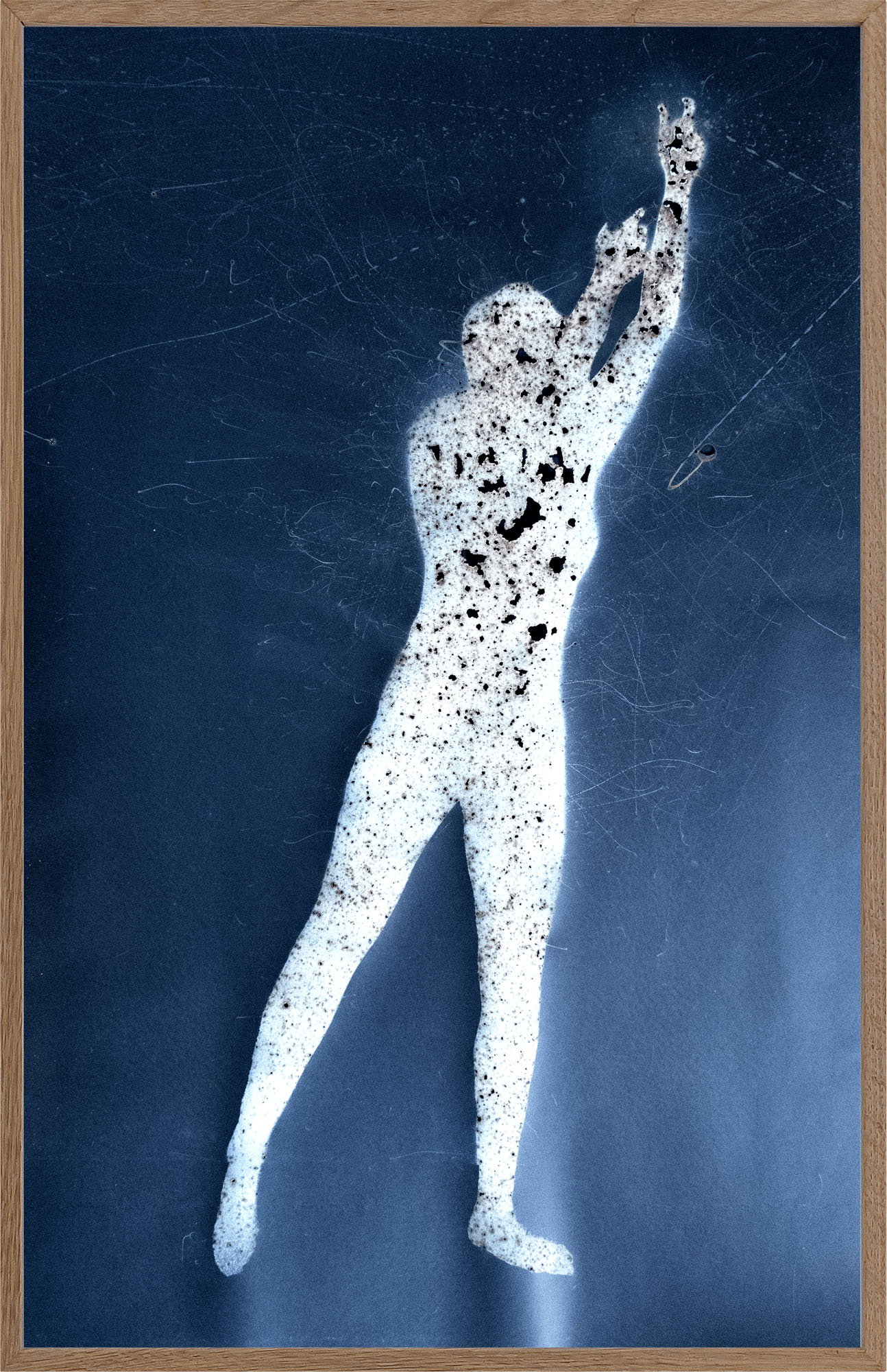 Drawings on black paper